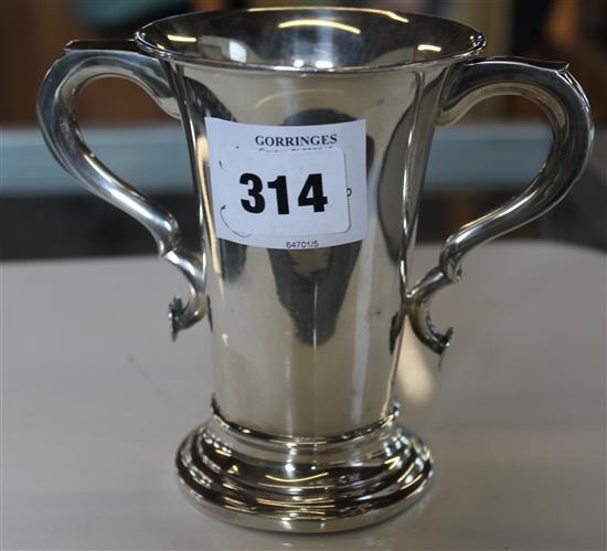 George V silver two handled cup